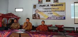 Publik Hearing Pembahasan Raperda Perlindungan dan Pemberdayaan Petani di Desa Dadapayu